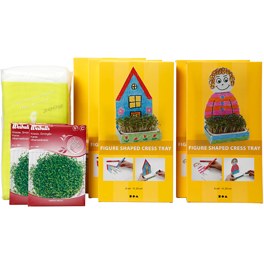 Creativ Company Https: www.cchobby.nl waterkersbakje-met-figuur-h-20-cm-wit-30-set-1-doos
