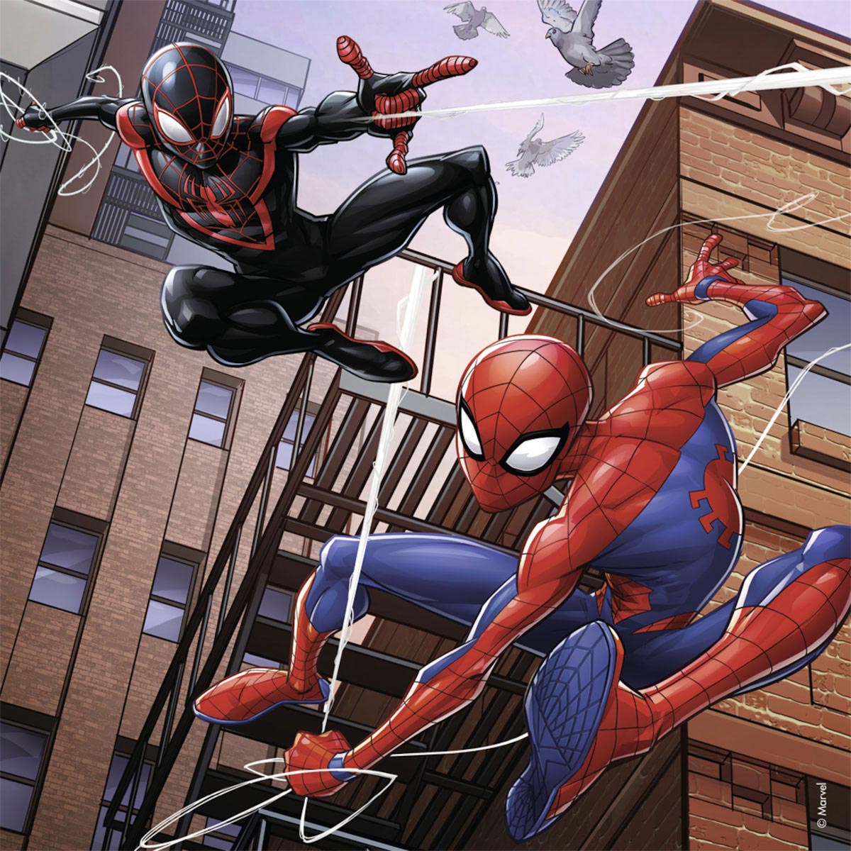 Ravensburger spiderman puzzel, 3x49st.