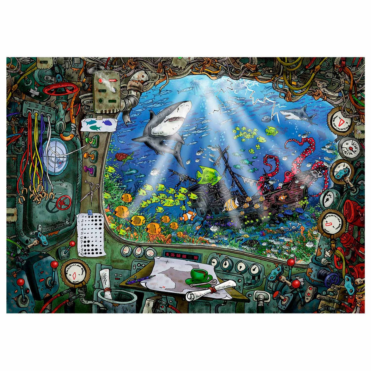 Ravensburger escape room puzzel - de onderzeeër, 759st.