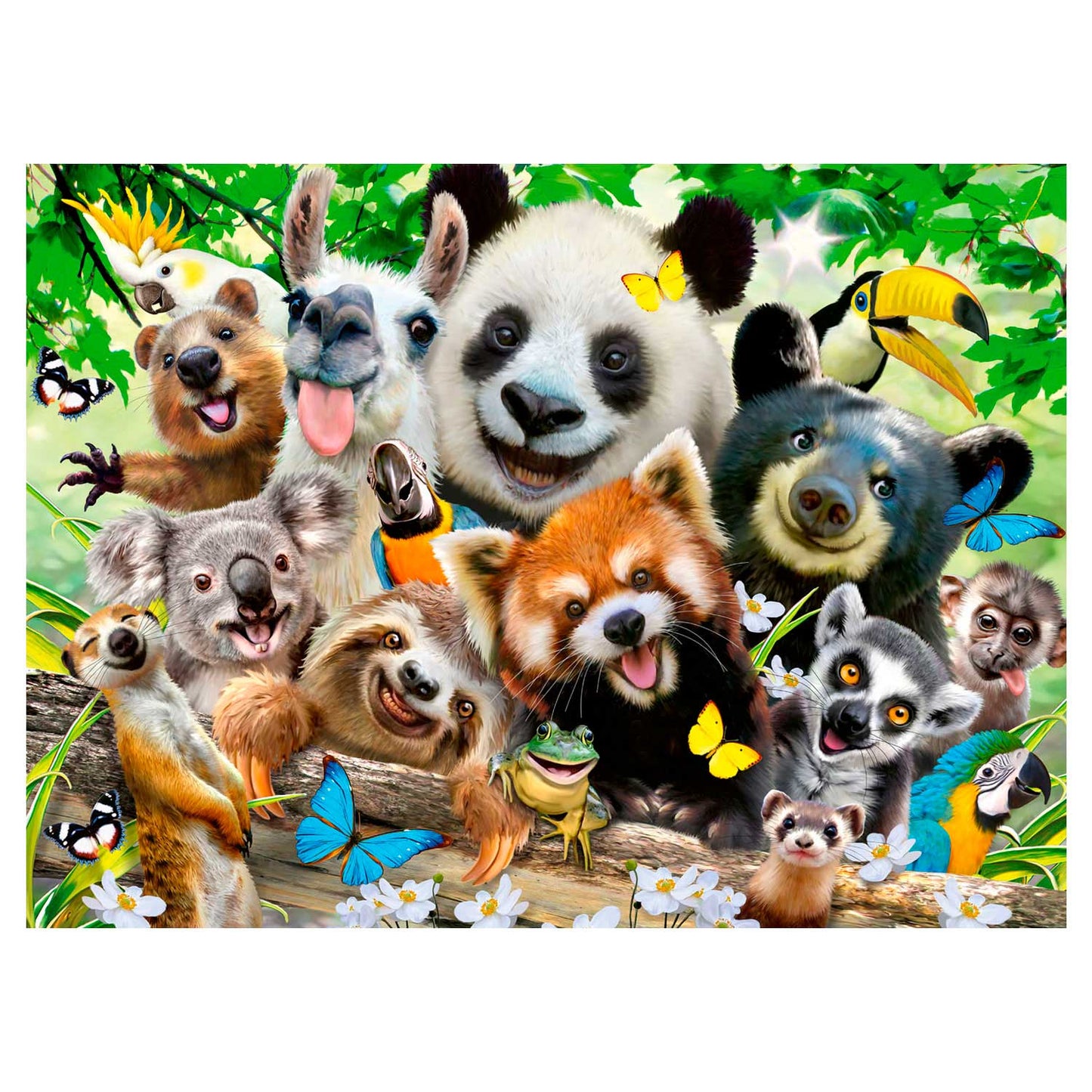 Ravensburger puzzel wildlife selfie 300