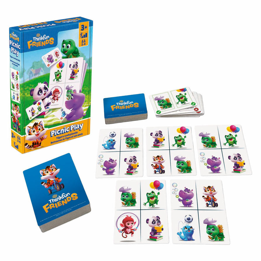 ThinkFun denkspel friends picnic play voor kinderen en volwassenen.