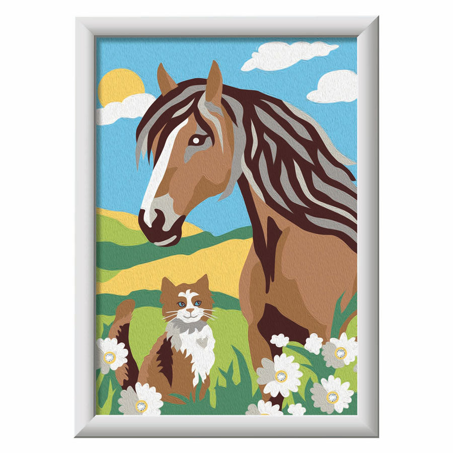 Ravensburger creart paard en poesje