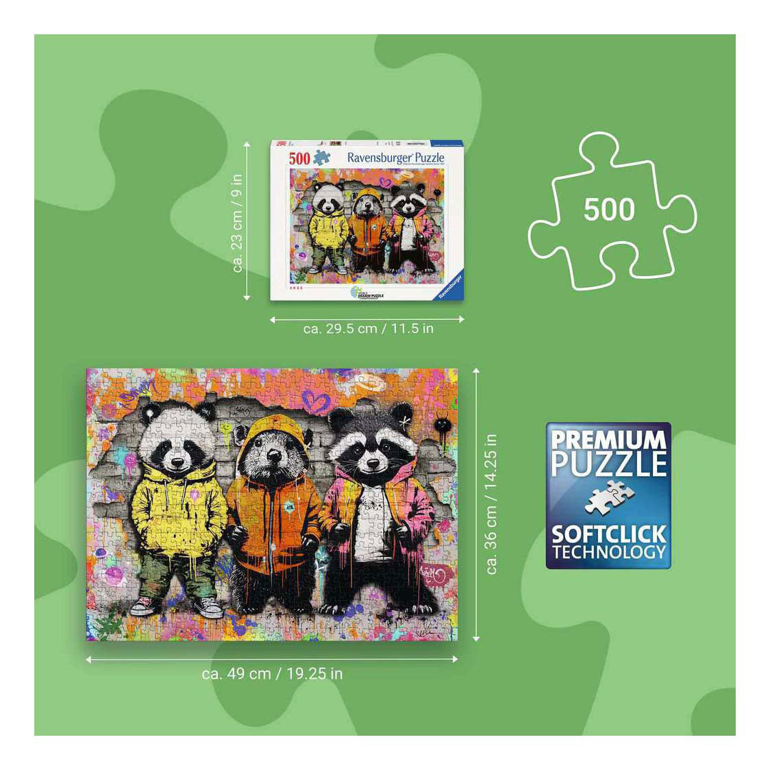 Ravensburger legpuzzel furry friends - 500st.