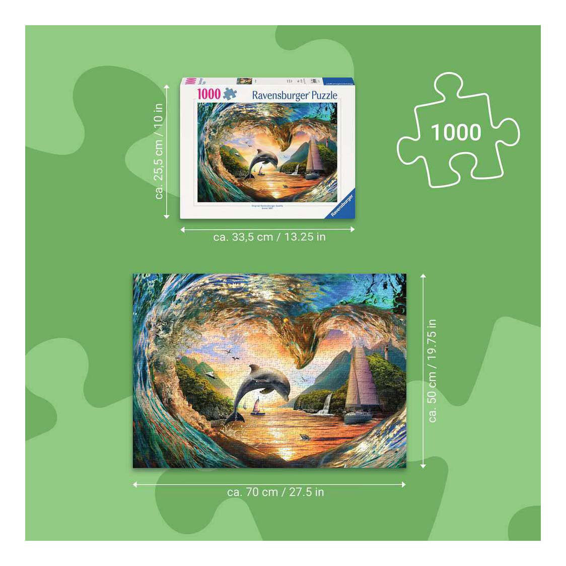 Ravensburger puzzel sunset splash 1000st