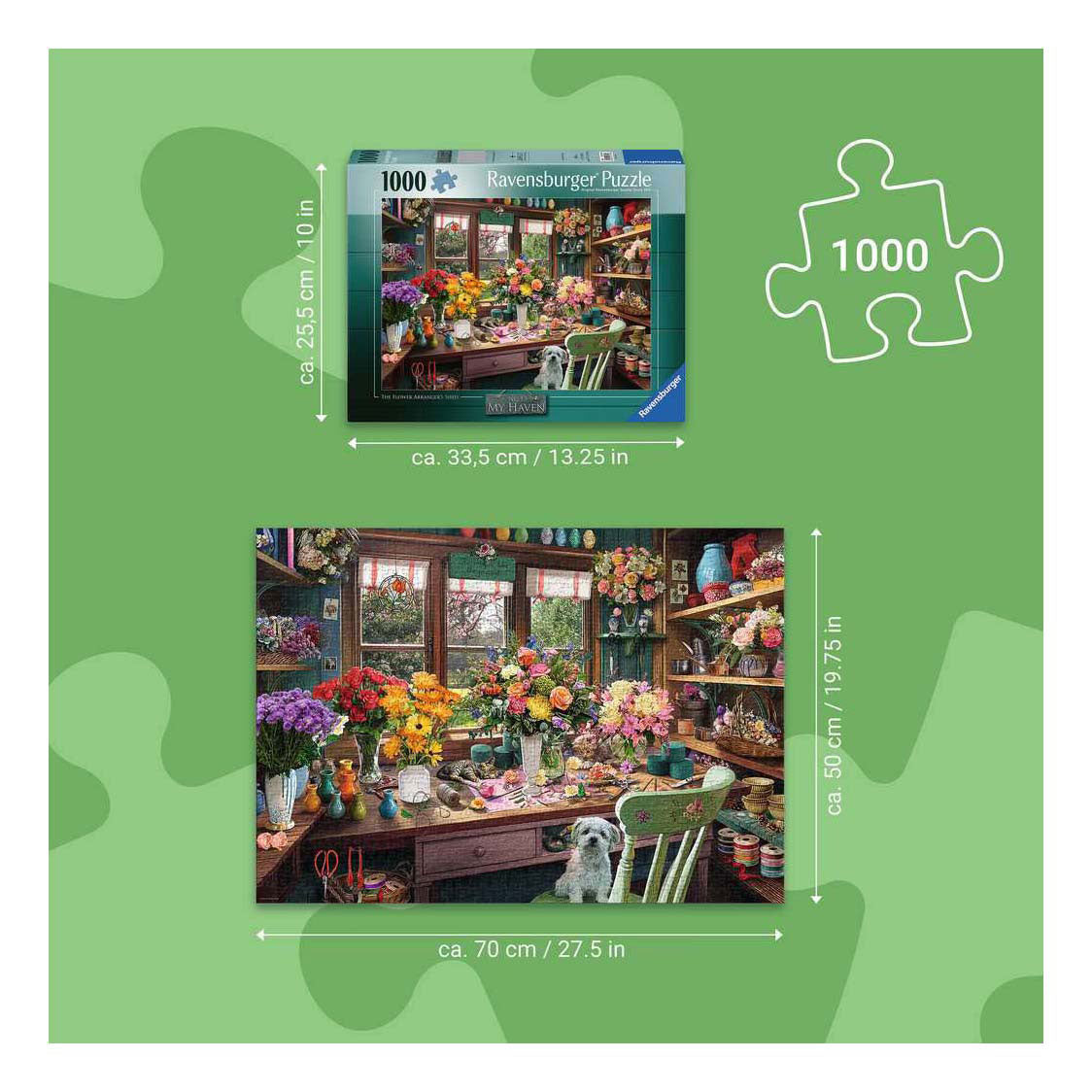 Ravensburger legpuzzel my haven no.13 flower arranger - 1000st.