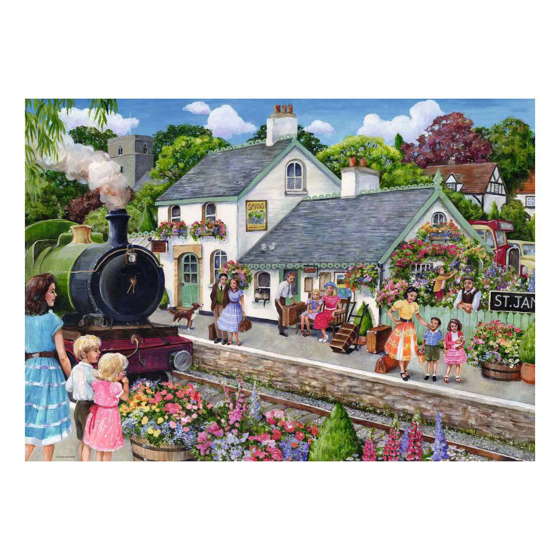 Ravensburger legpuzzel whistle stop cottage - 1000st.
