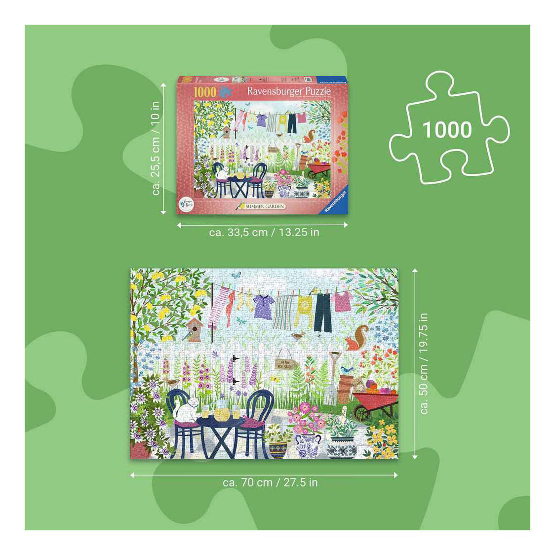 Ravensburger legpuzzel summer garden - 1000st.