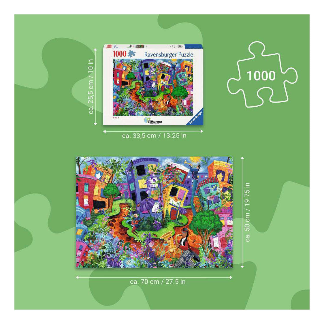 Ravensburger legpuzzel lady bug lane - 1000st.