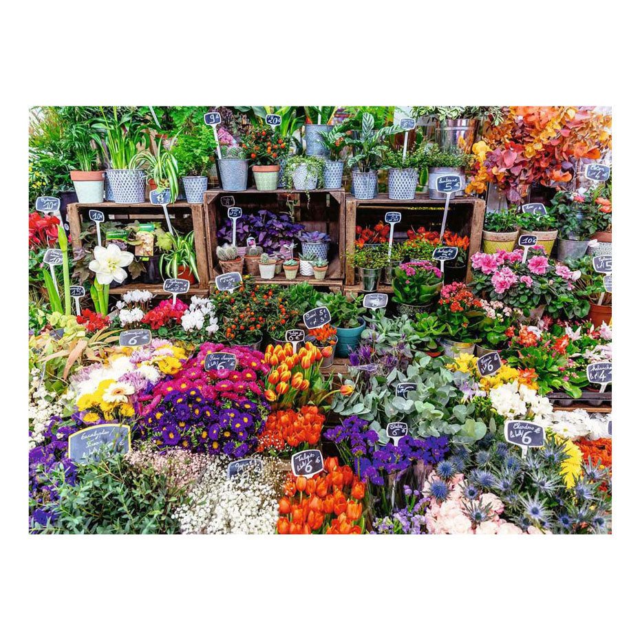 Ravensburger legpuzzel flower market, france - 500st.