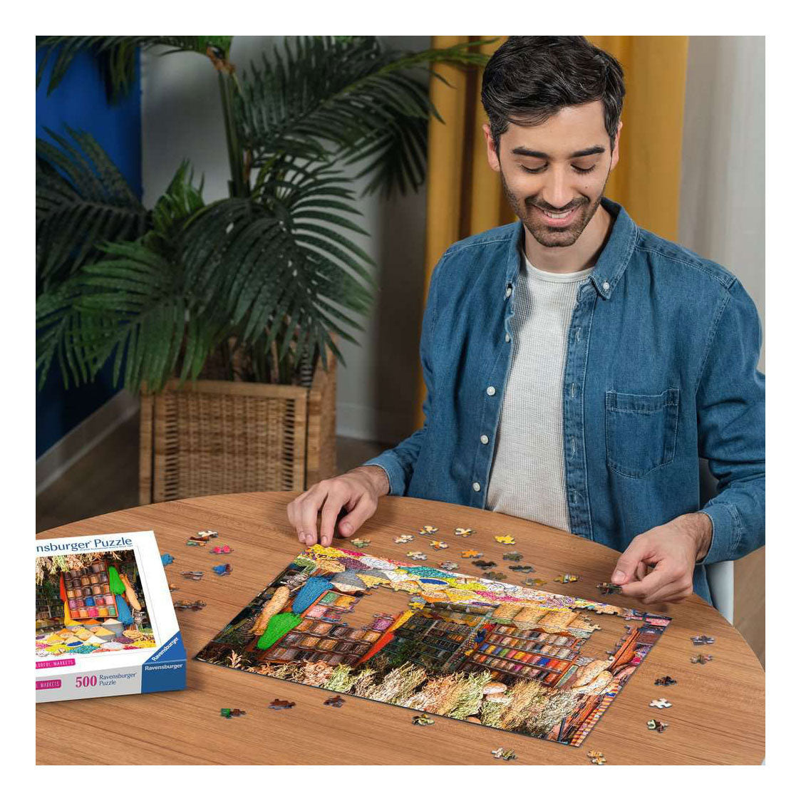 Ravensburger legpuzzel colorful markets no 4 - 500st.