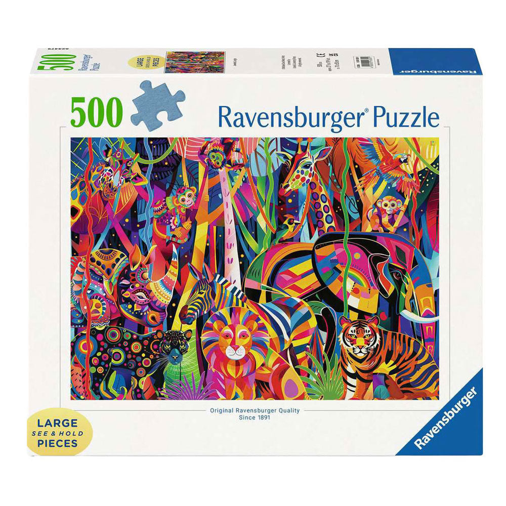Ravensburger legpuzzel jeweled jungle - 500 xl st.