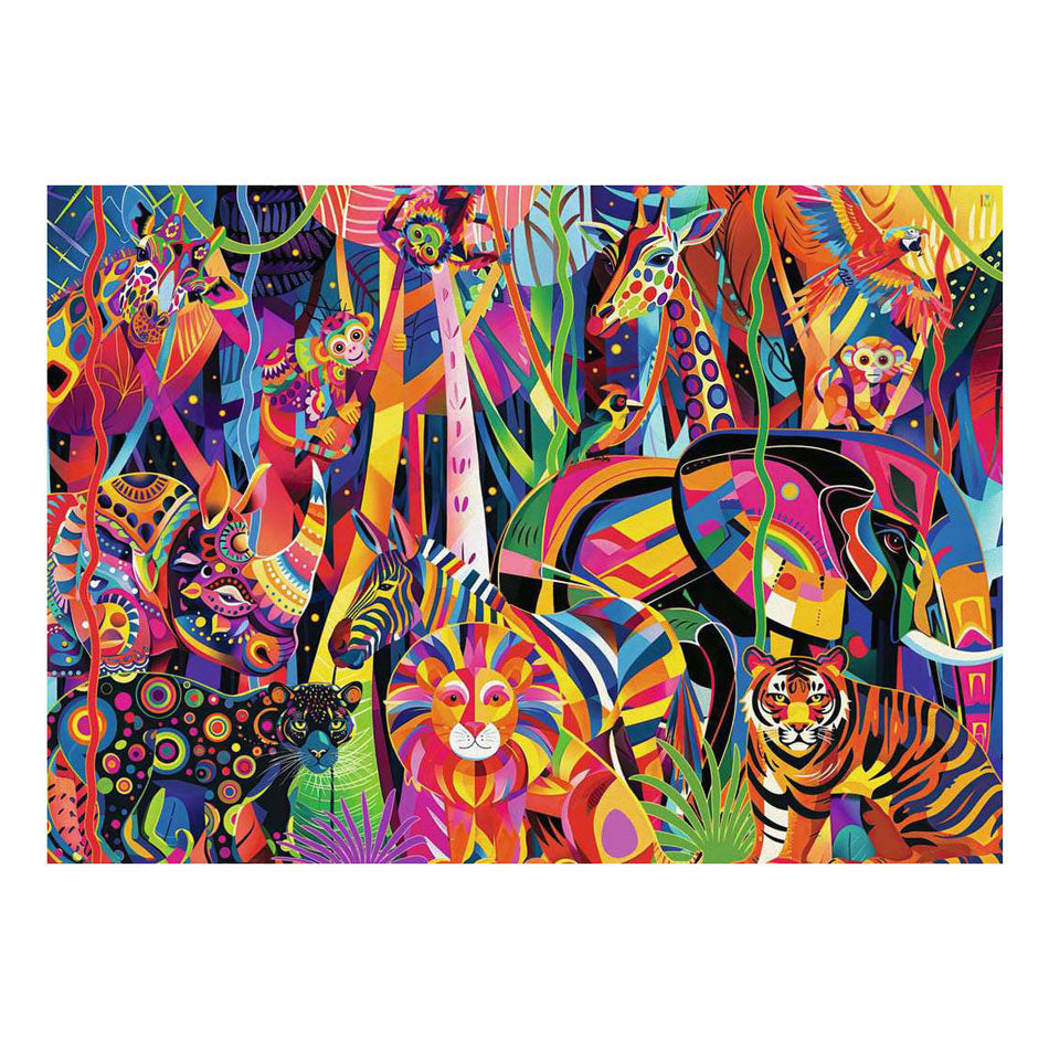 Ravensburger legpuzzel jeweled jungle - 500 xl st.