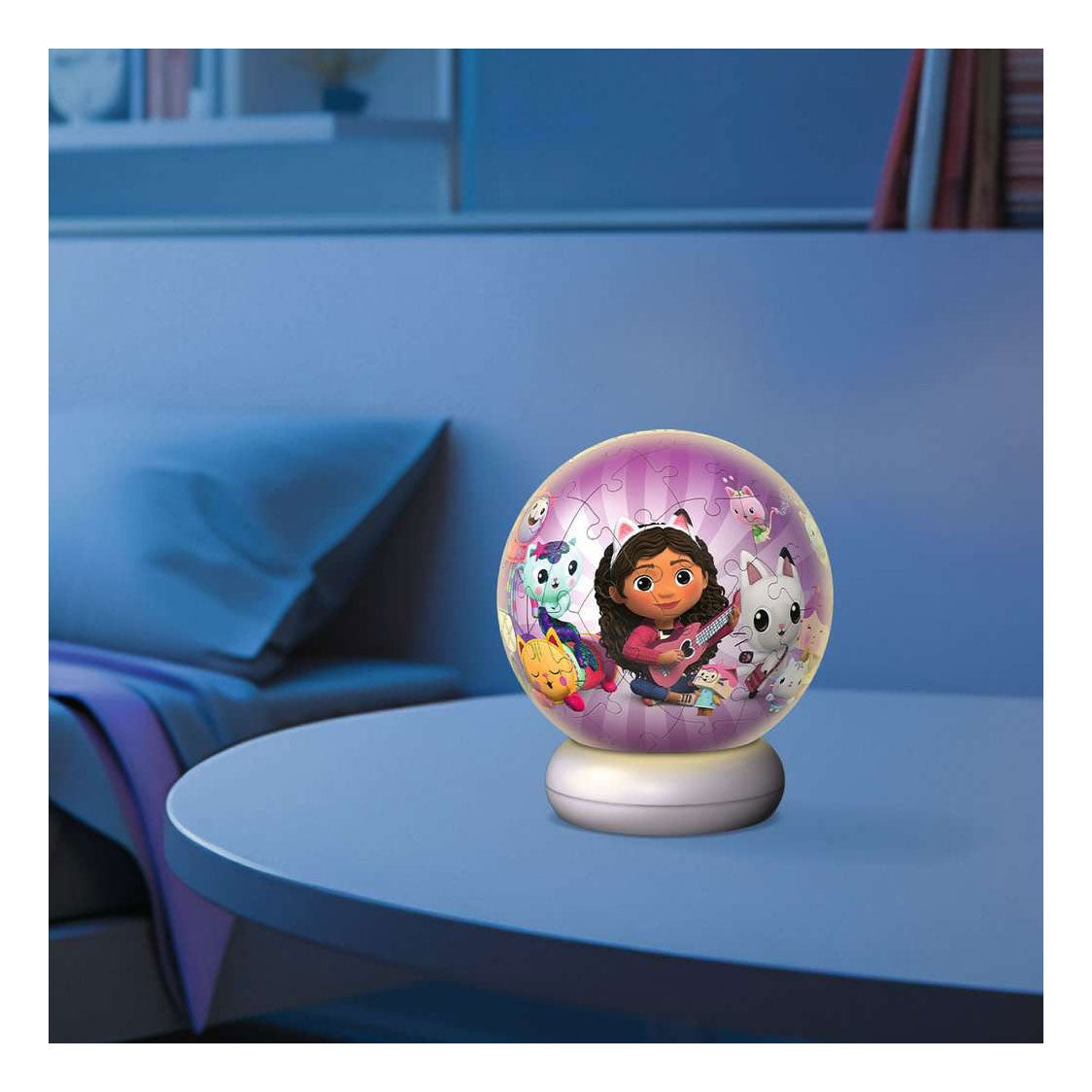 Ravensburger 3d puzzel nachtlamp gabby's dollhouse - 73st.