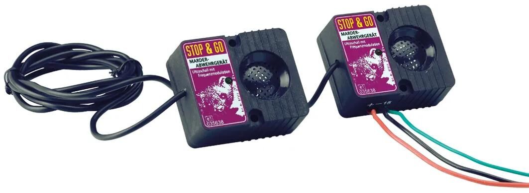 STOP GO marderabwehrgerät 2 lautsprecher marten repellent device 2