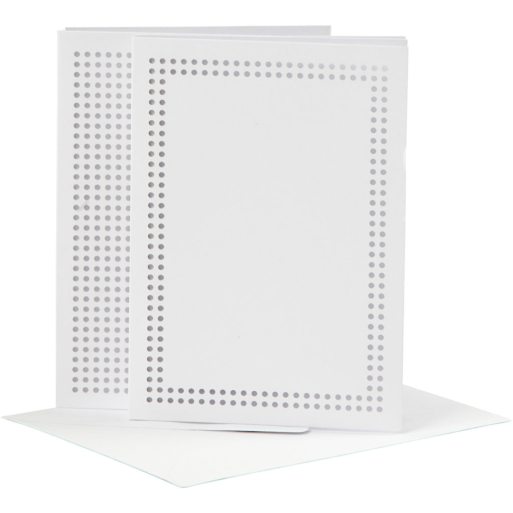 Creativ Company Https: www.cchobby.nl kaarten-om-te-borduren-afmeting-kaart-10-5x15-cm-afmeting-envelop-11-5x16-5-cm-wit-6-set-1-doos