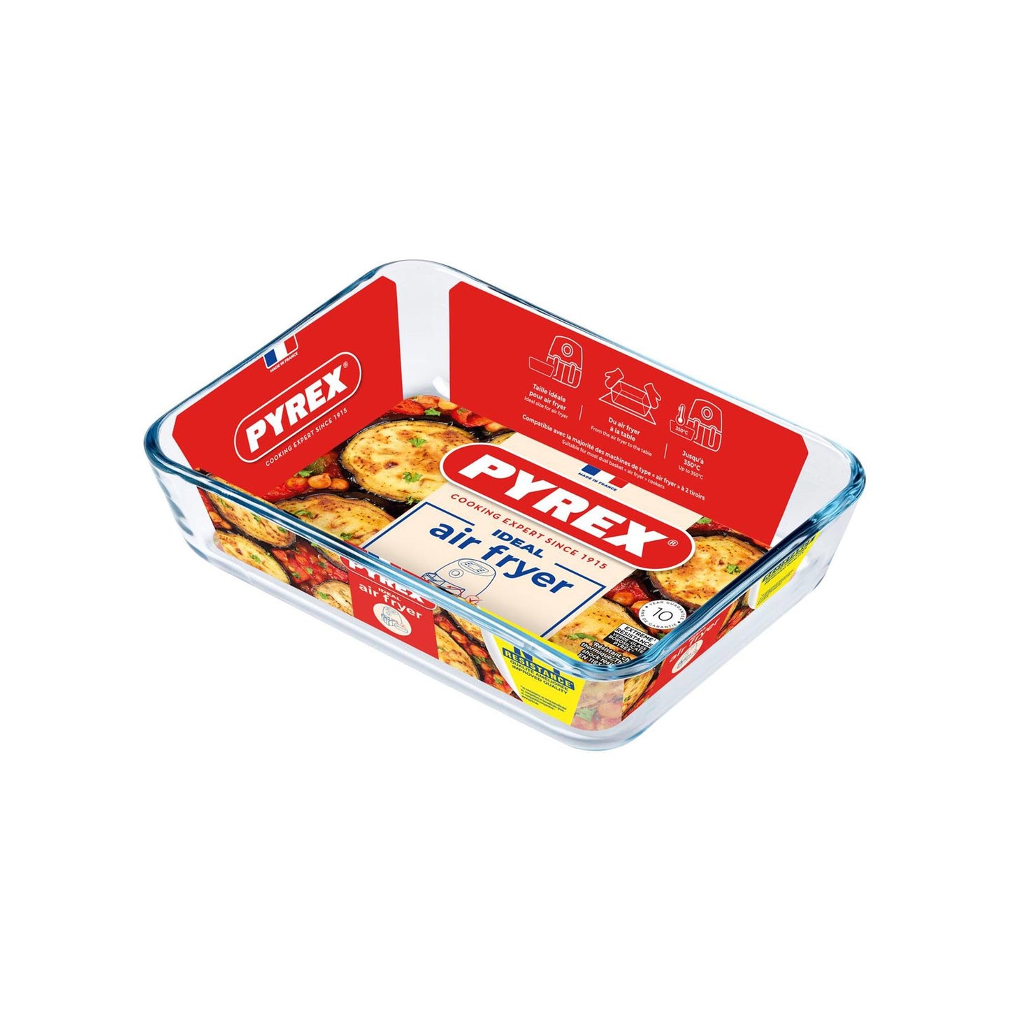 Pyrex airfryer rechthoekige schaal 0,8l
