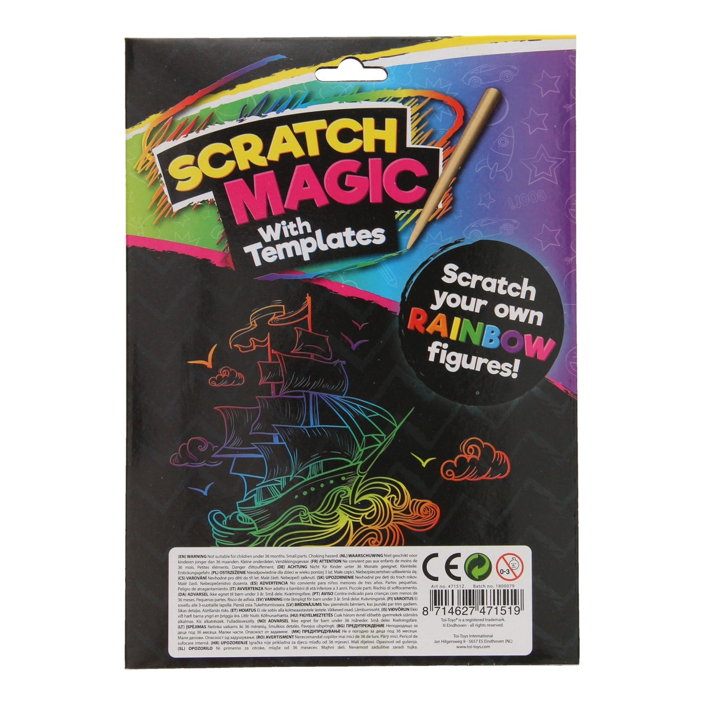 Toi-Toys Scratch set regenboog figuren