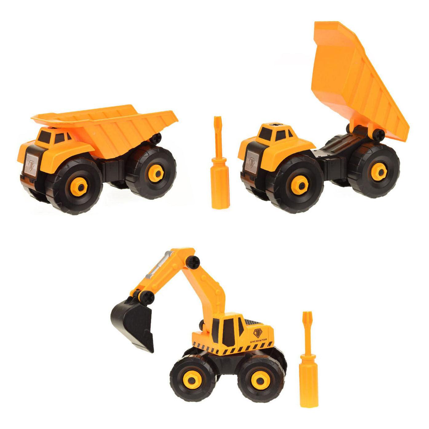Toi-Toys Vehicool cars trucs constructie werkvoertuig