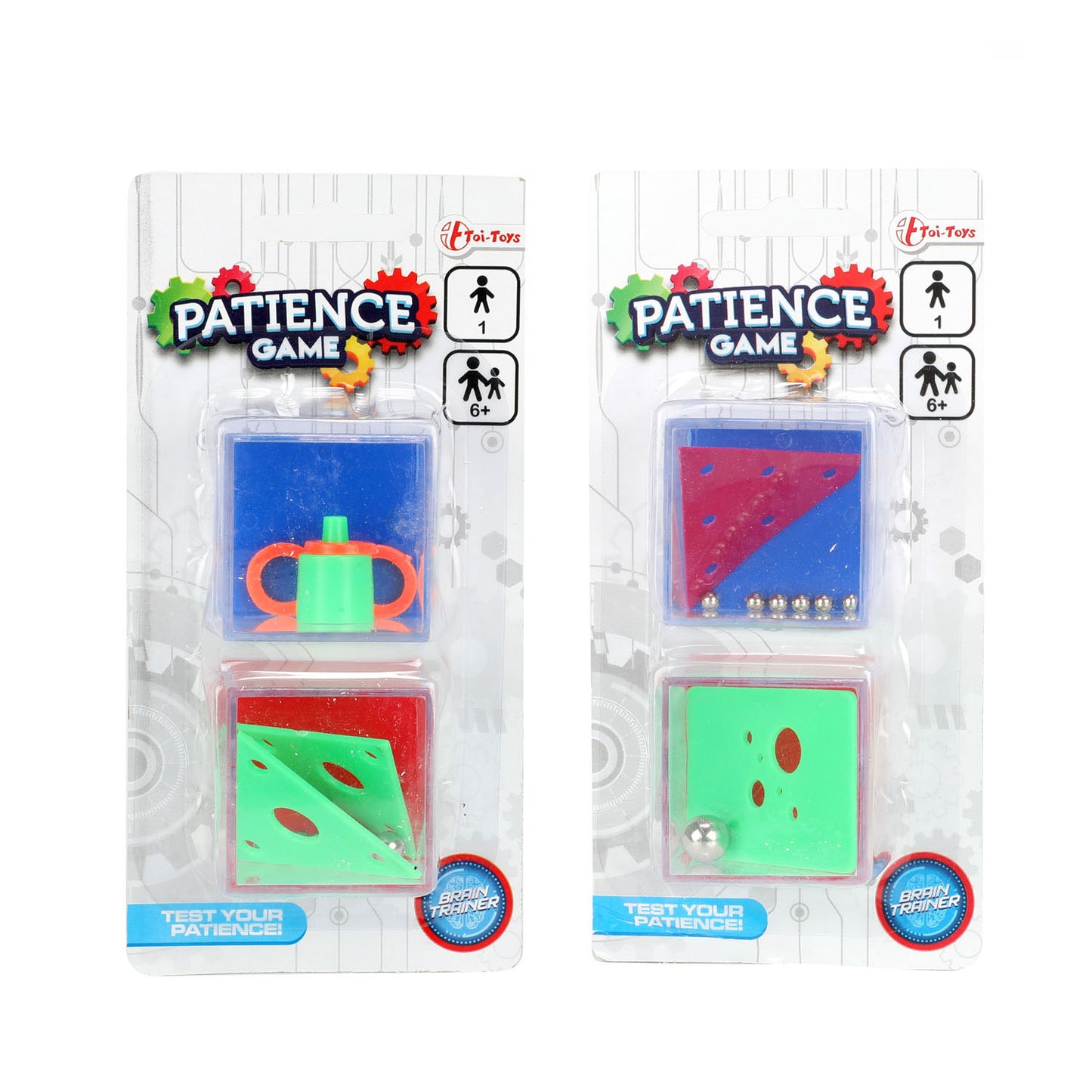 Toi-Toys Geduldspel fidget kubus, 2st.