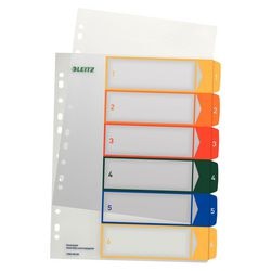Projectindex Leitz 1292-00-00 polypropyleen A4 maxi 300 350mu 6-delig 11-gaats