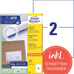 Avery Universele etiketten zweckform 3655 210x148mm