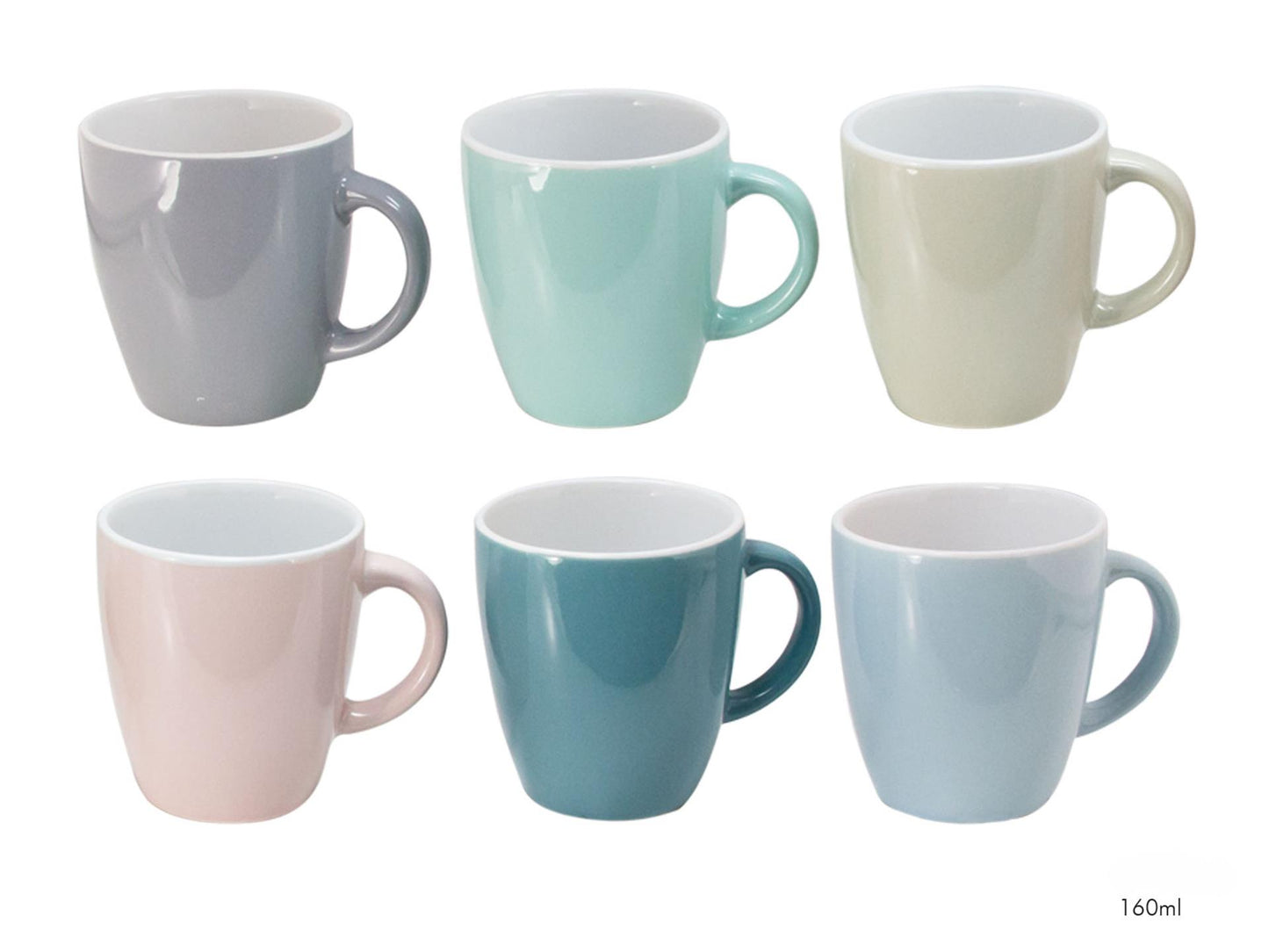 Svenska Living Senseo mokje 160ml 6 kleuren uni 6 stuks
