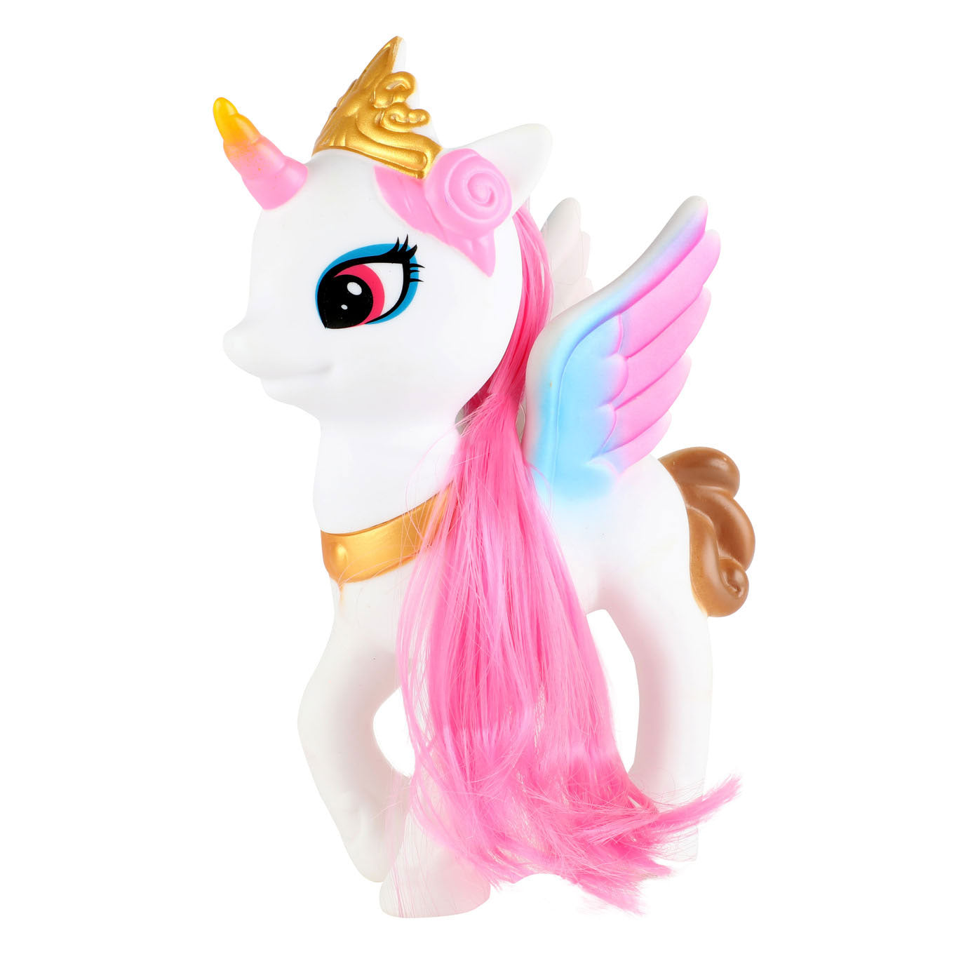 Toi-Toys Toi toys unicorn lang haar 13cm