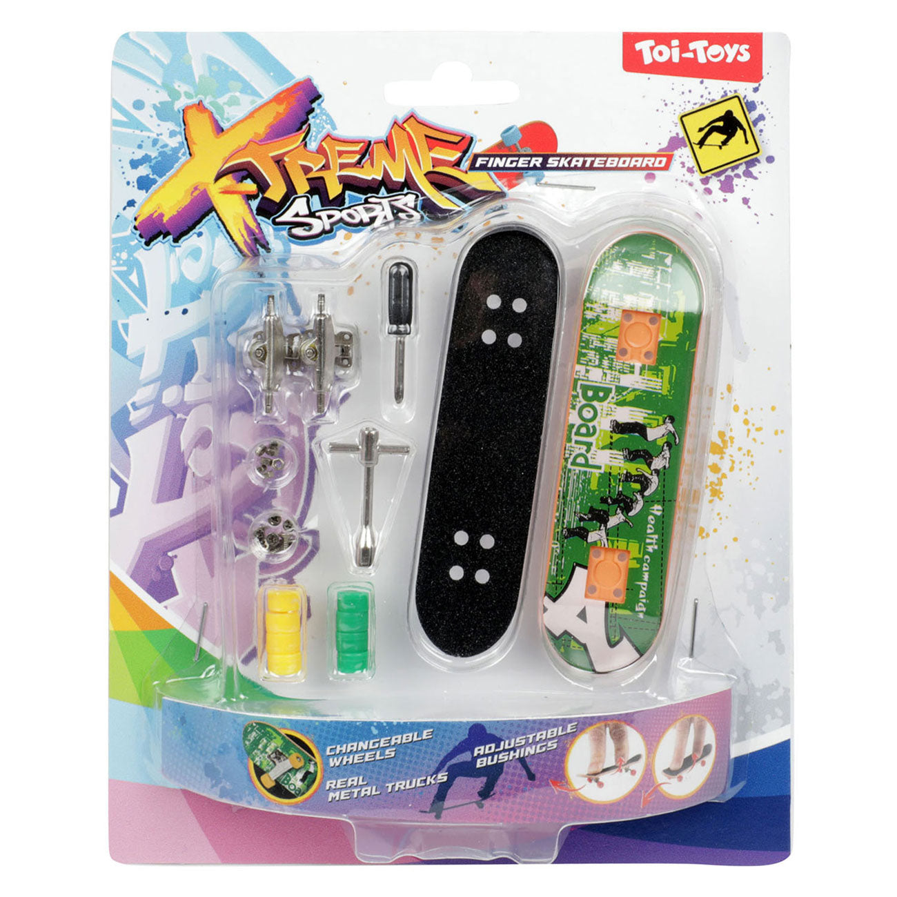 Toi-Toys Skate vinger skateboard met extra wielen