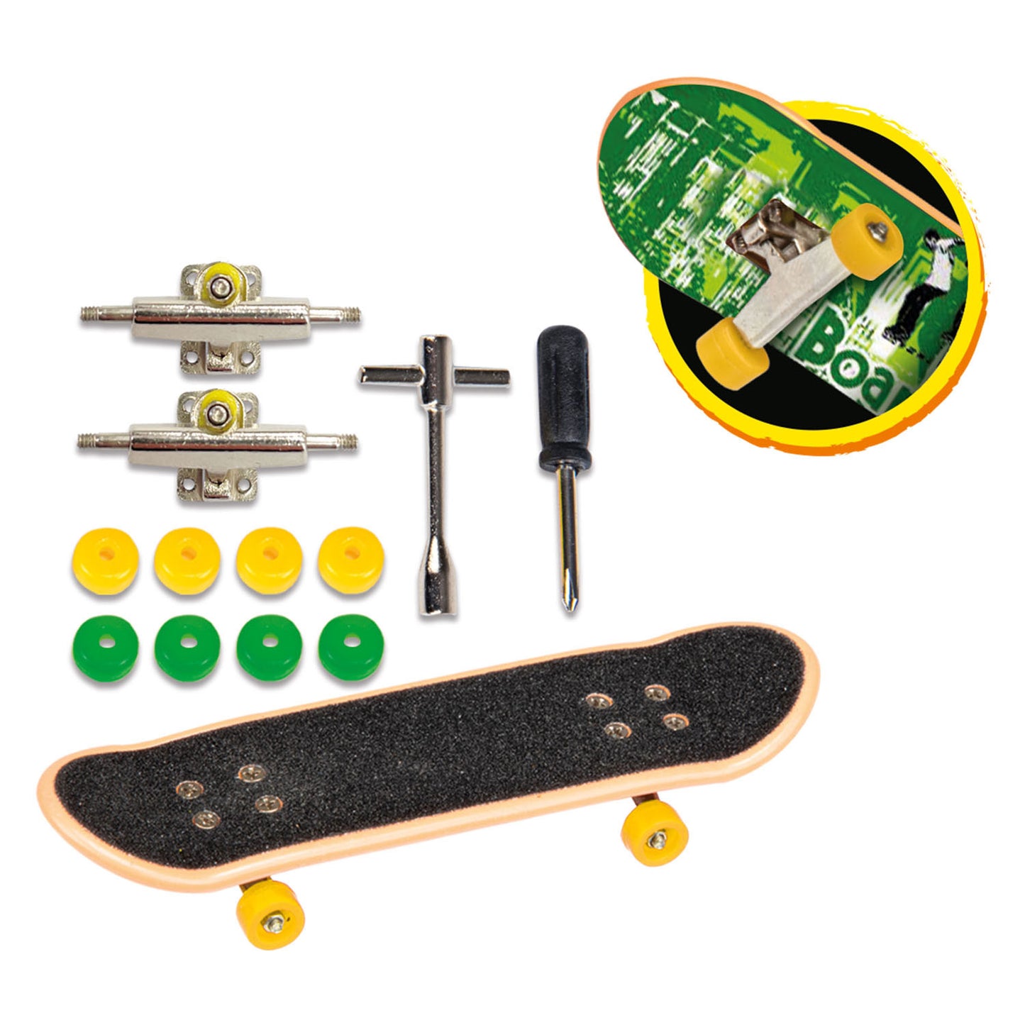 Toi-Toys Skate vinger skateboard met extra wielen