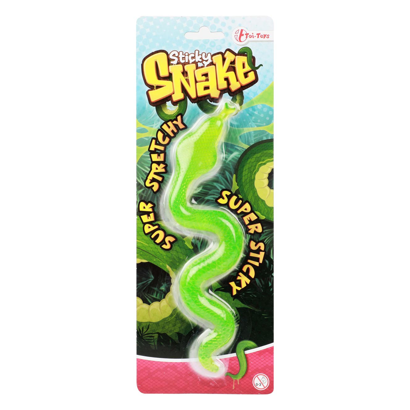Toi-Toys Kleverige cobra slang super rekbaar