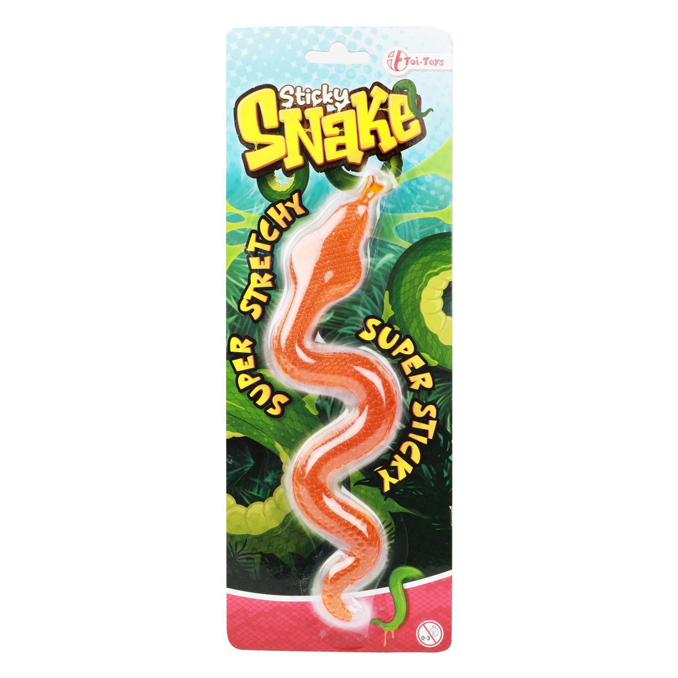 Toi-Toys Kleverige cobra slang super rekbaar
