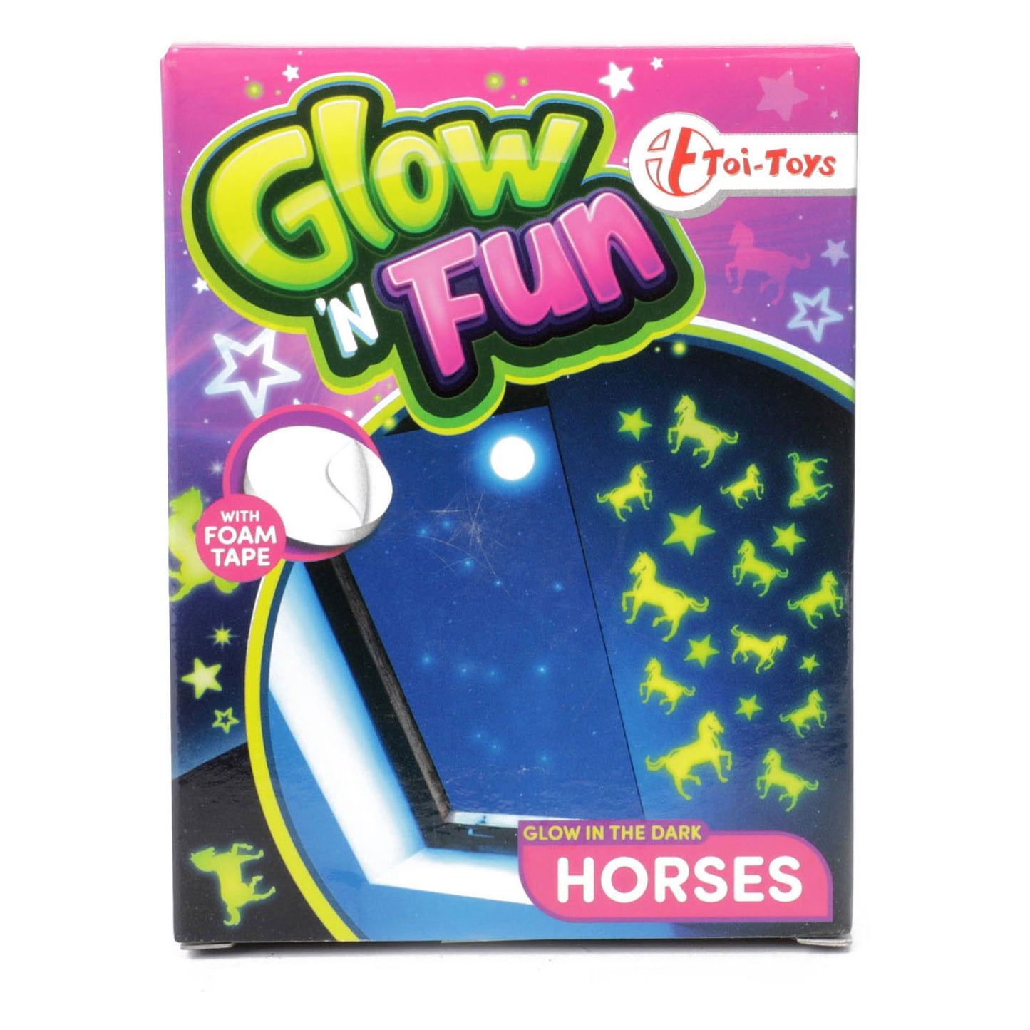 Toi-Toys Glow n fun glow in the dark paarden