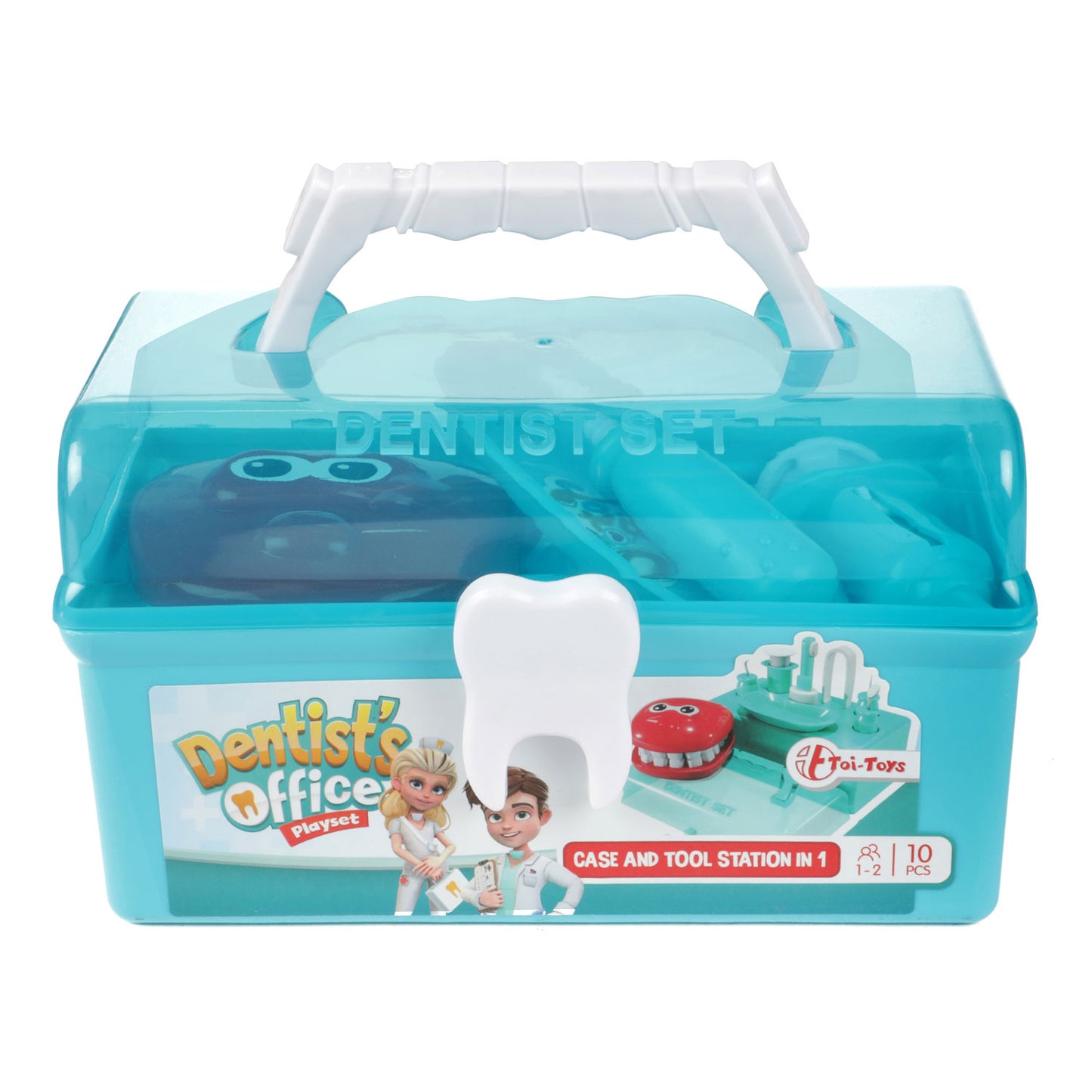 Toi-Toys Tandartskoffer met accessoires, 10dlg.