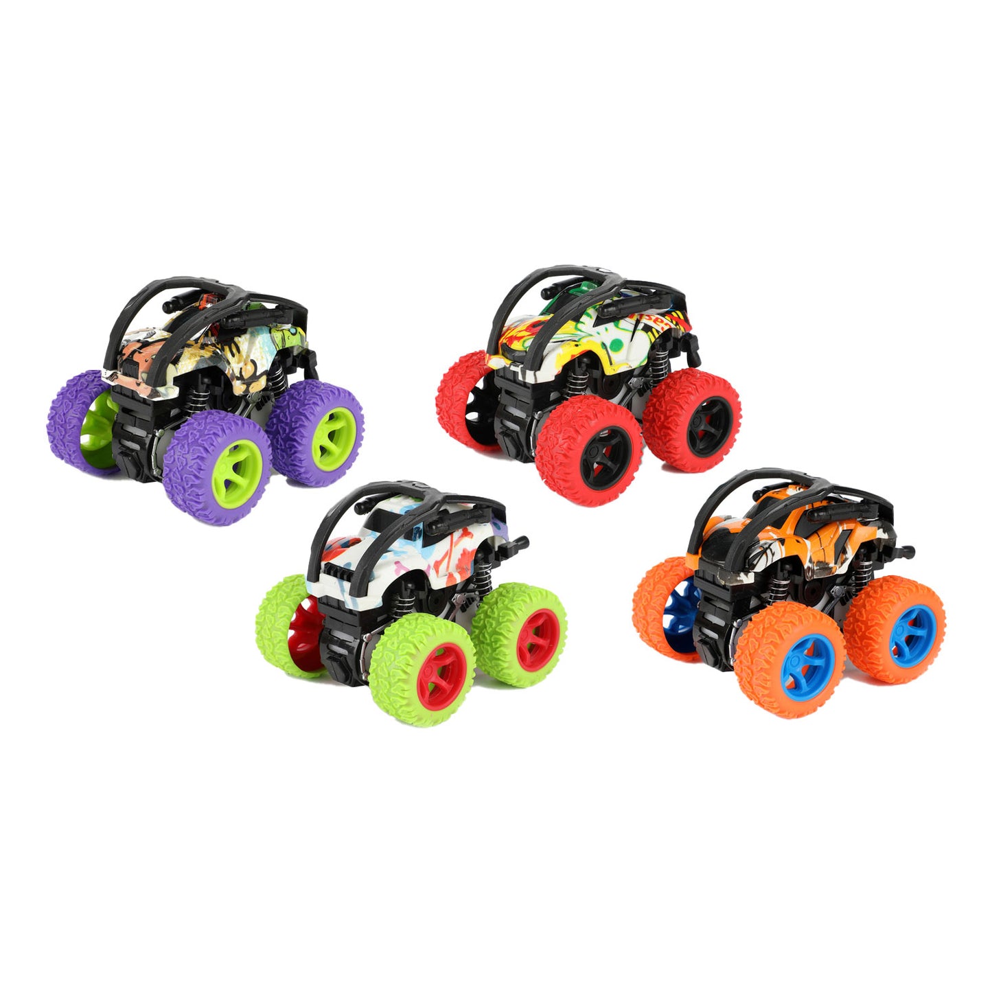 Vehicool cars trucks frictie monster truck flip over