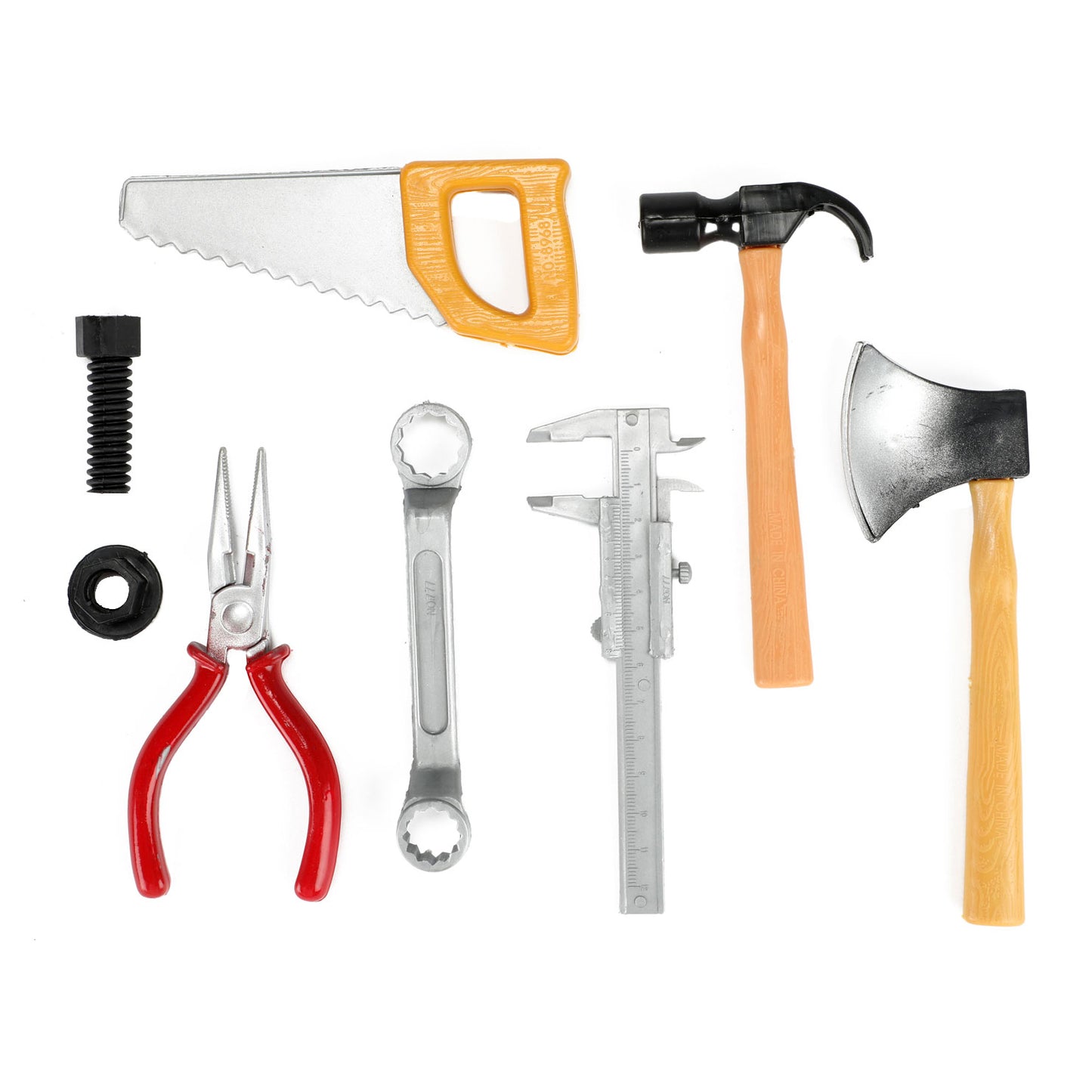 Toi-Toys Power tools gereedschapset in zak, 7dlg.