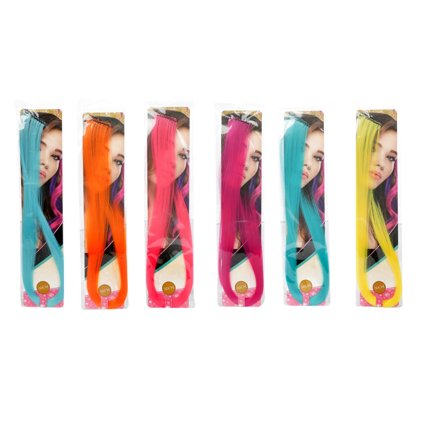 Toi-Toys Fluorescerende haarstuk, 50cm