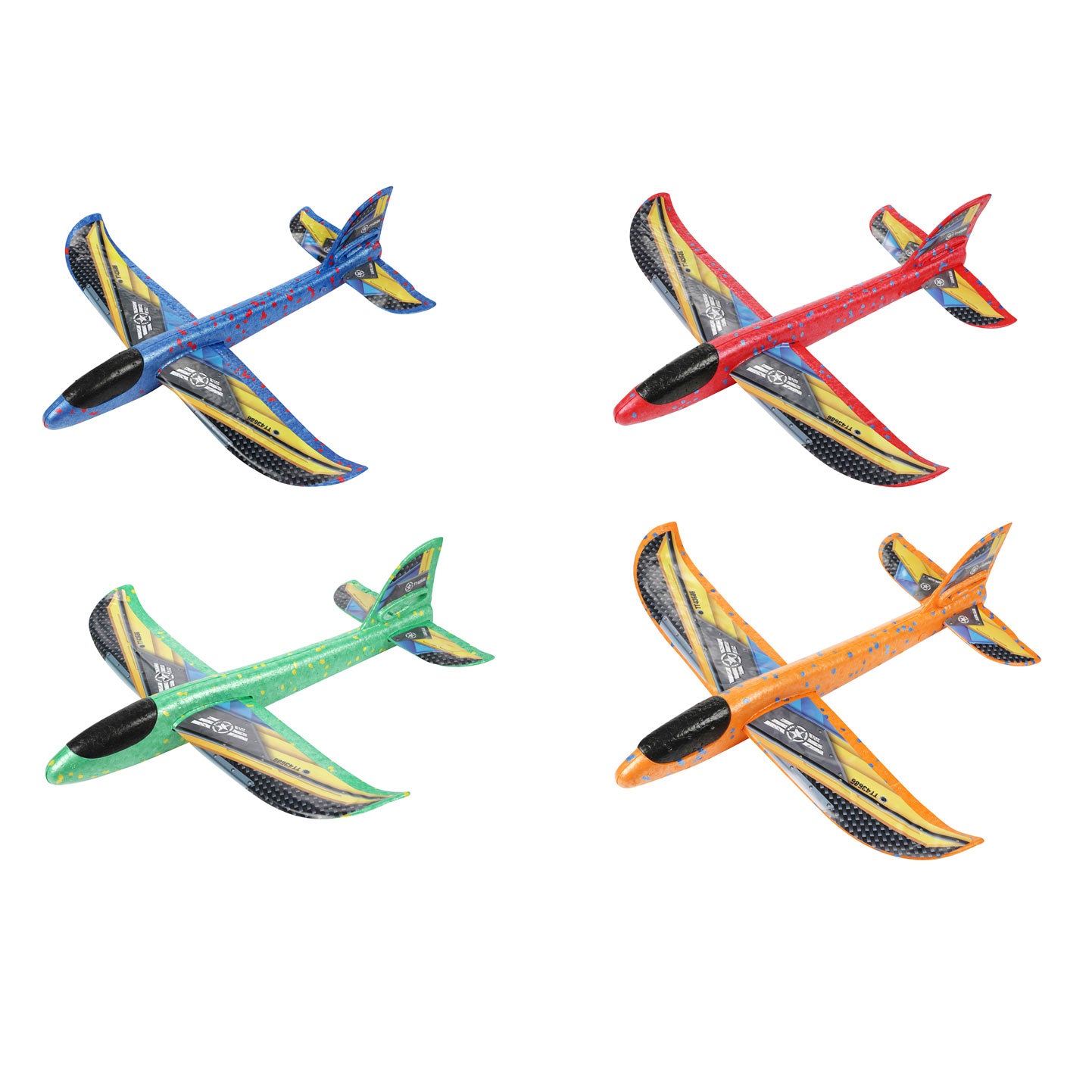 Toi-Toys Toi toys foam vliegtuig 36cm + stickers