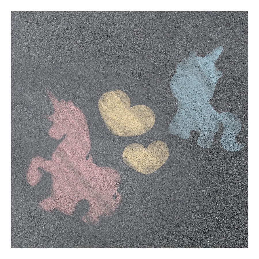 Toi-Toys Toi toys unicorn stoepkrijt + sjablonen