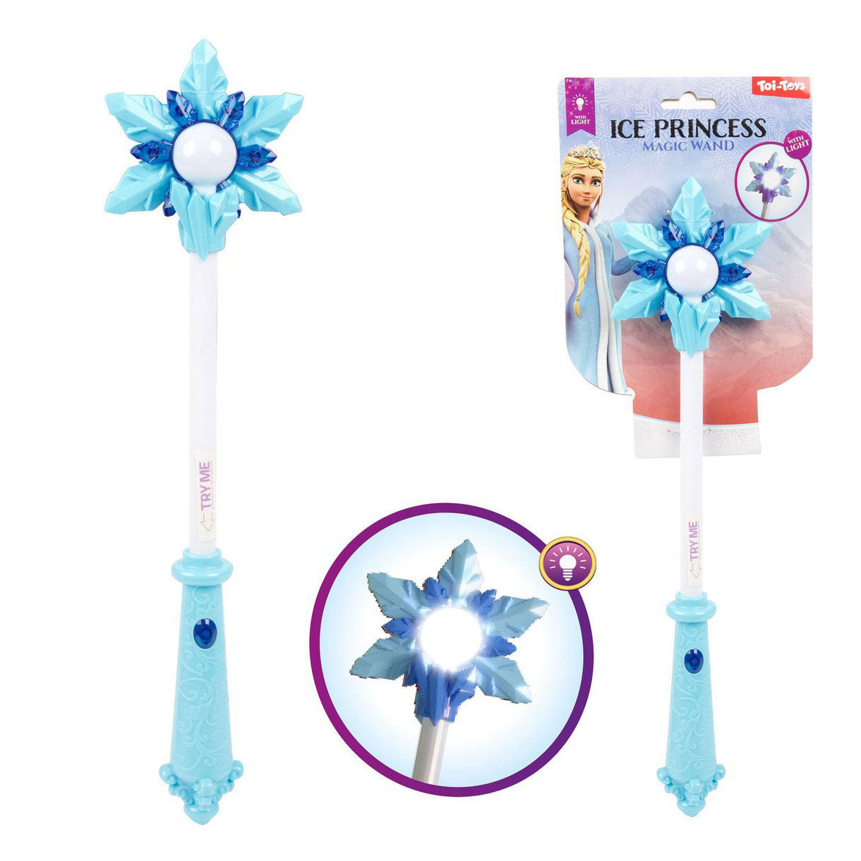 Toi-Toys Toverstaf pearl met licht