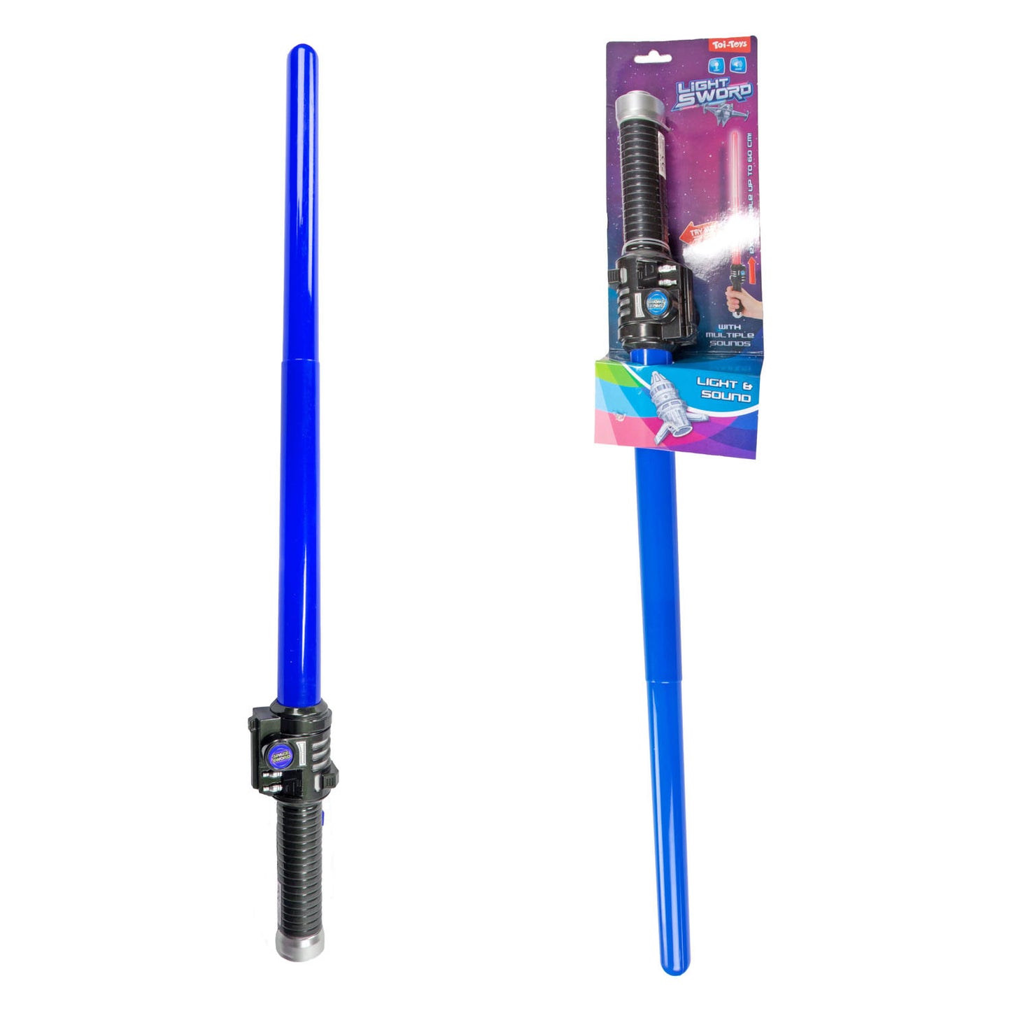 Toi-Toys Fun uitschuifbaar lichtzwaard met geluid,