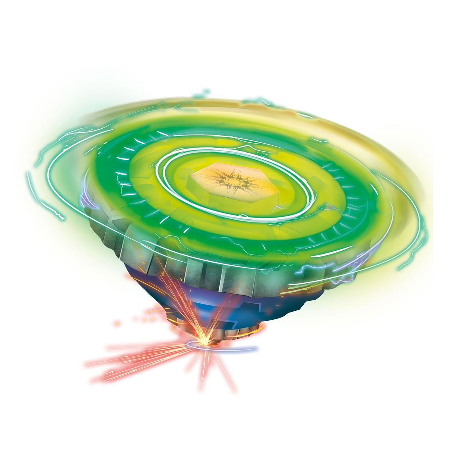 Toi-Toys Metalen tol gyro battle met licht