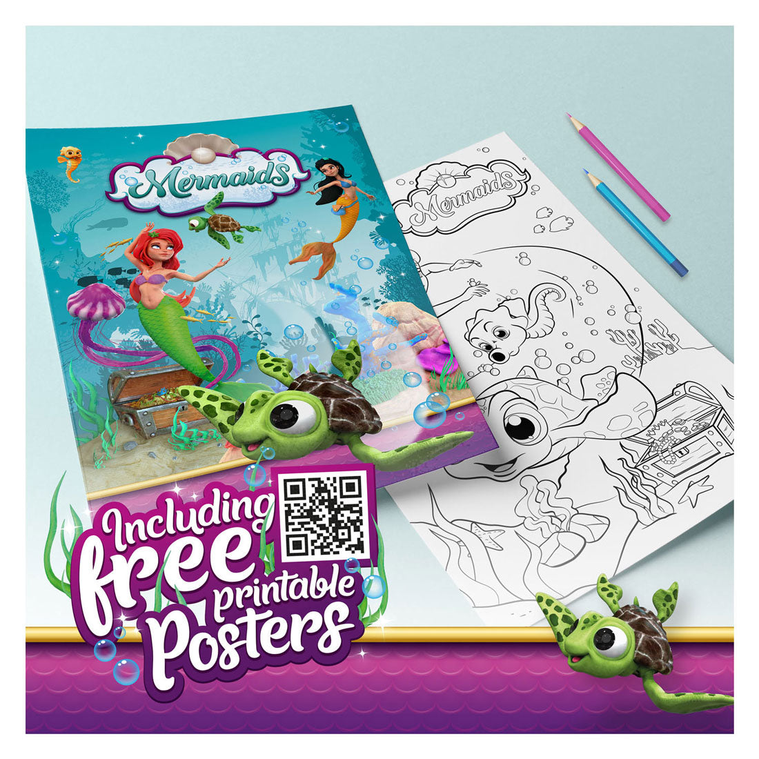 Toi-Toys Mermaids zeemeermin met bewegende staart