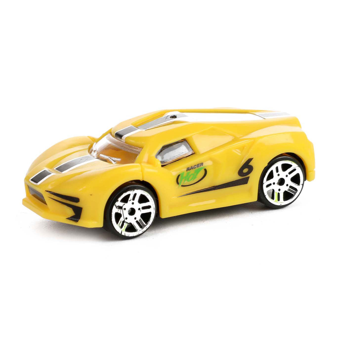 Toi-Toys Turbo racers verzamelkoffer met auto's en speelkleed, 6dlg.