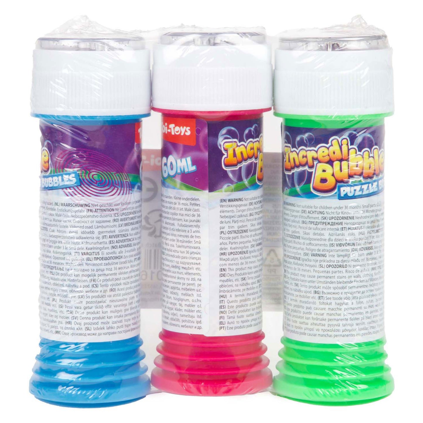 Toi-Toys Incredibubble bellenblaas met geduldspel, 3st.
