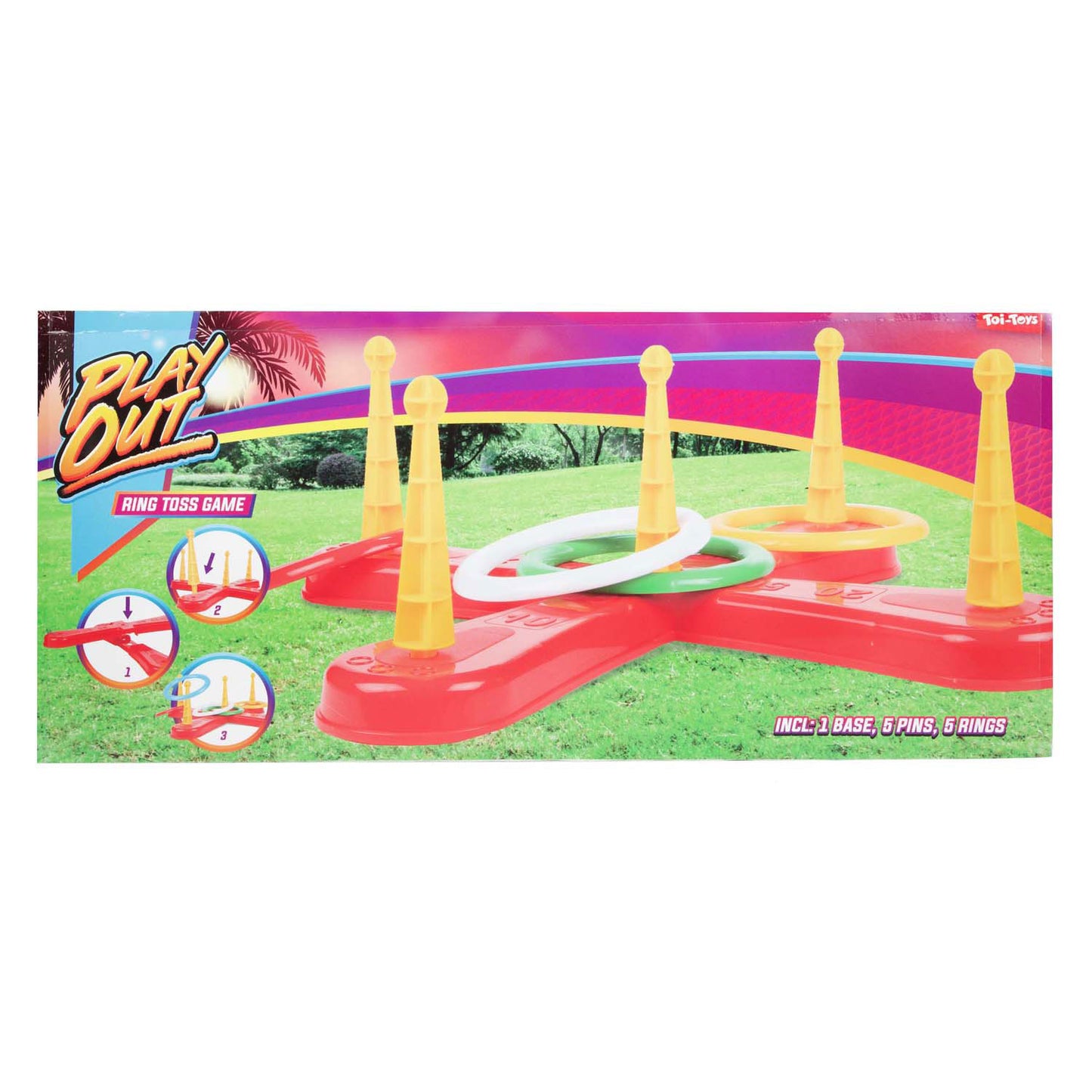 Toi-Toys ringwerpspel met 5 ringen