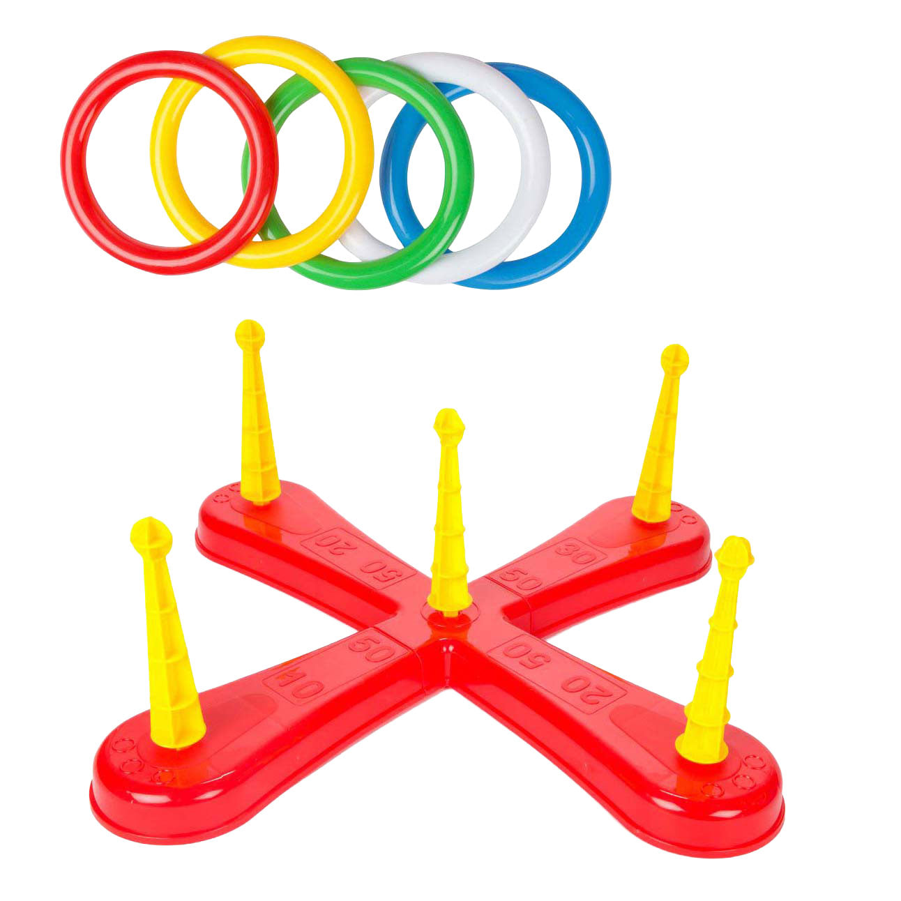 Toi-Toys ringwerpspel met 5 ringen
