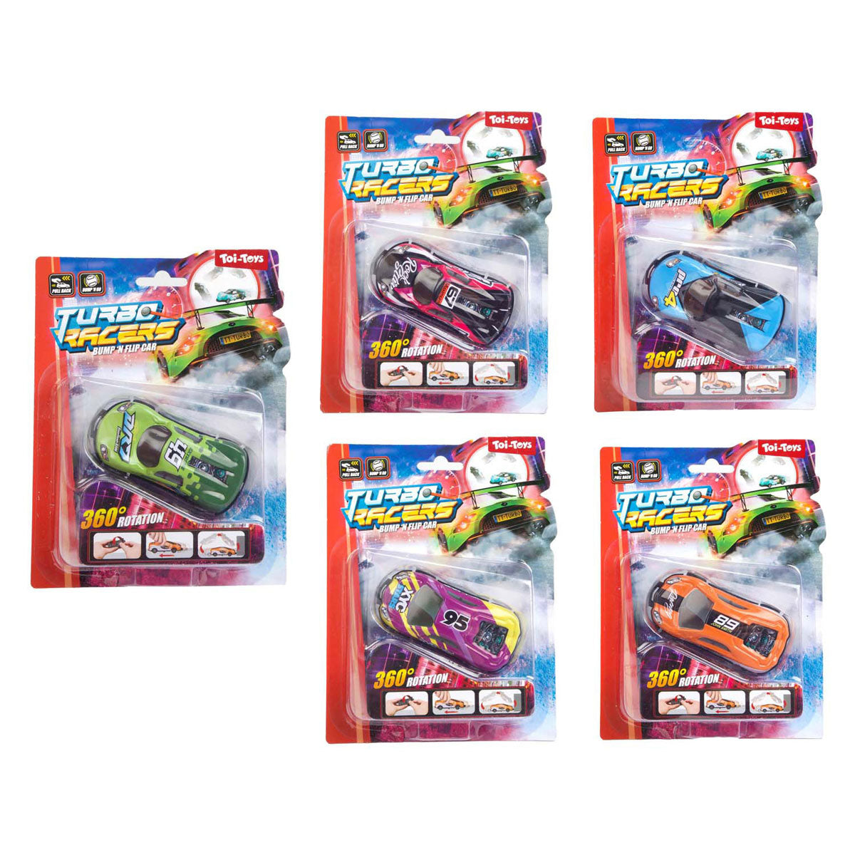 Turbo Racers stunt auto bump n flip