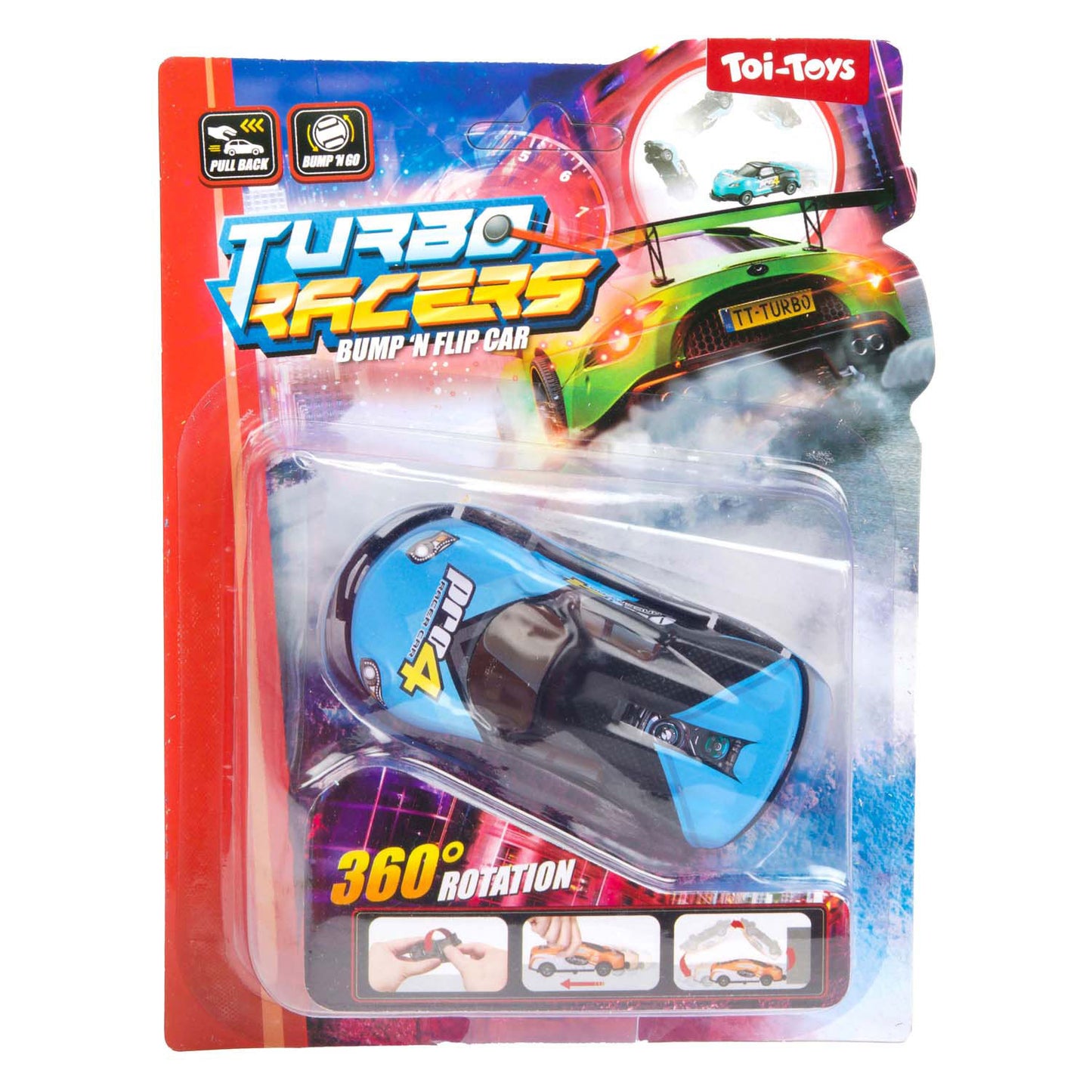 Turbo Racers stunt auto bump n flip