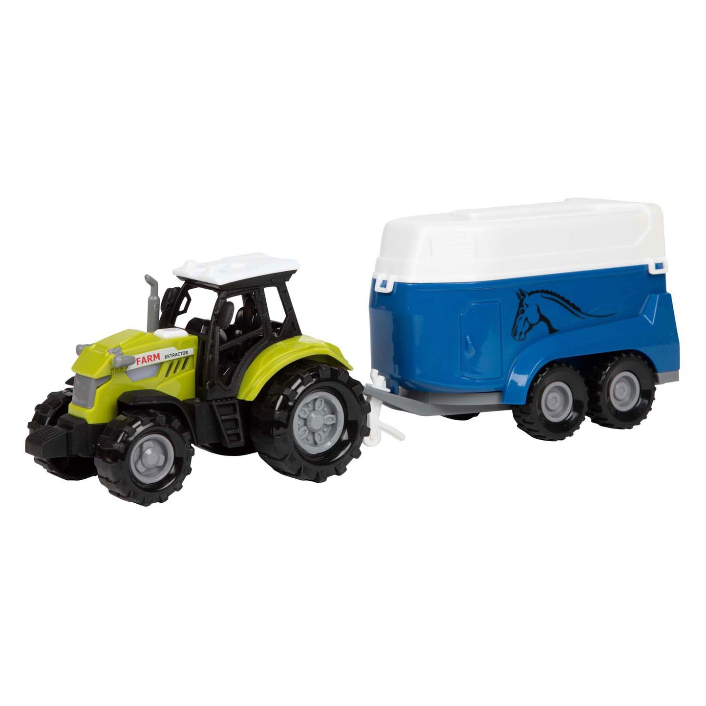 Toi-Toys Ackers ville tractor en trailer met licht en geluid, 10cm