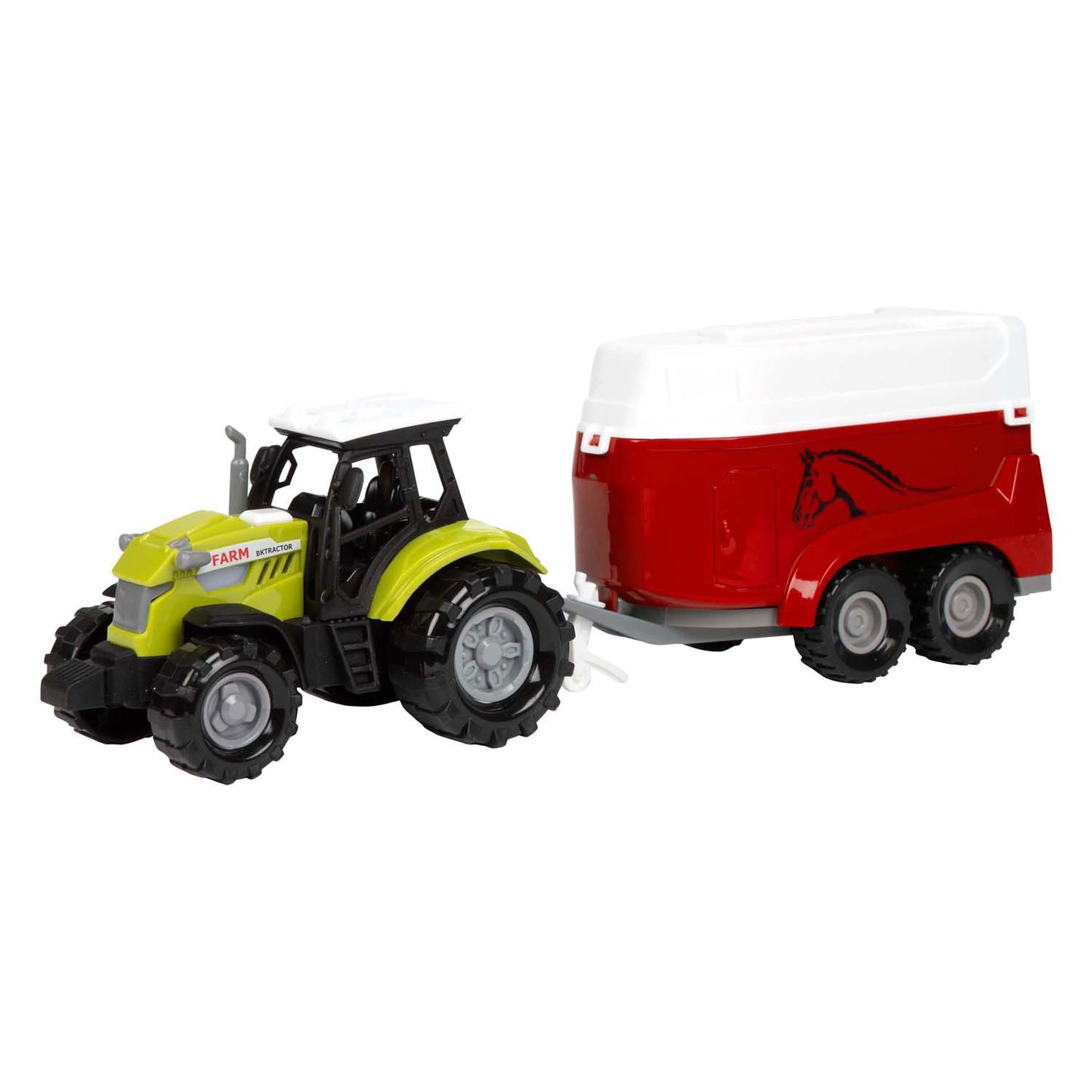 Toi-Toys Ackers ville tractor en trailer met licht en geluid, 10cm